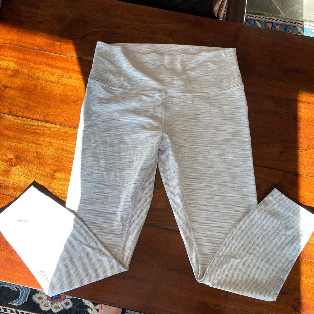 Gently Worn Lululemon Striped Legging Size 12